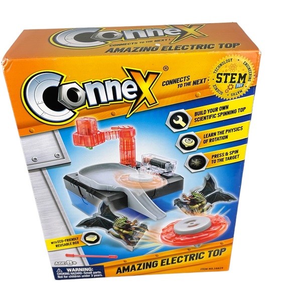 Connex Amazing Electric Top Make Your Own Spinning Top Learn Physics of Rotation - Picture 1 of 4
